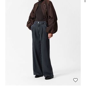 The Wide Baggy Jean in Black from & Other Stories